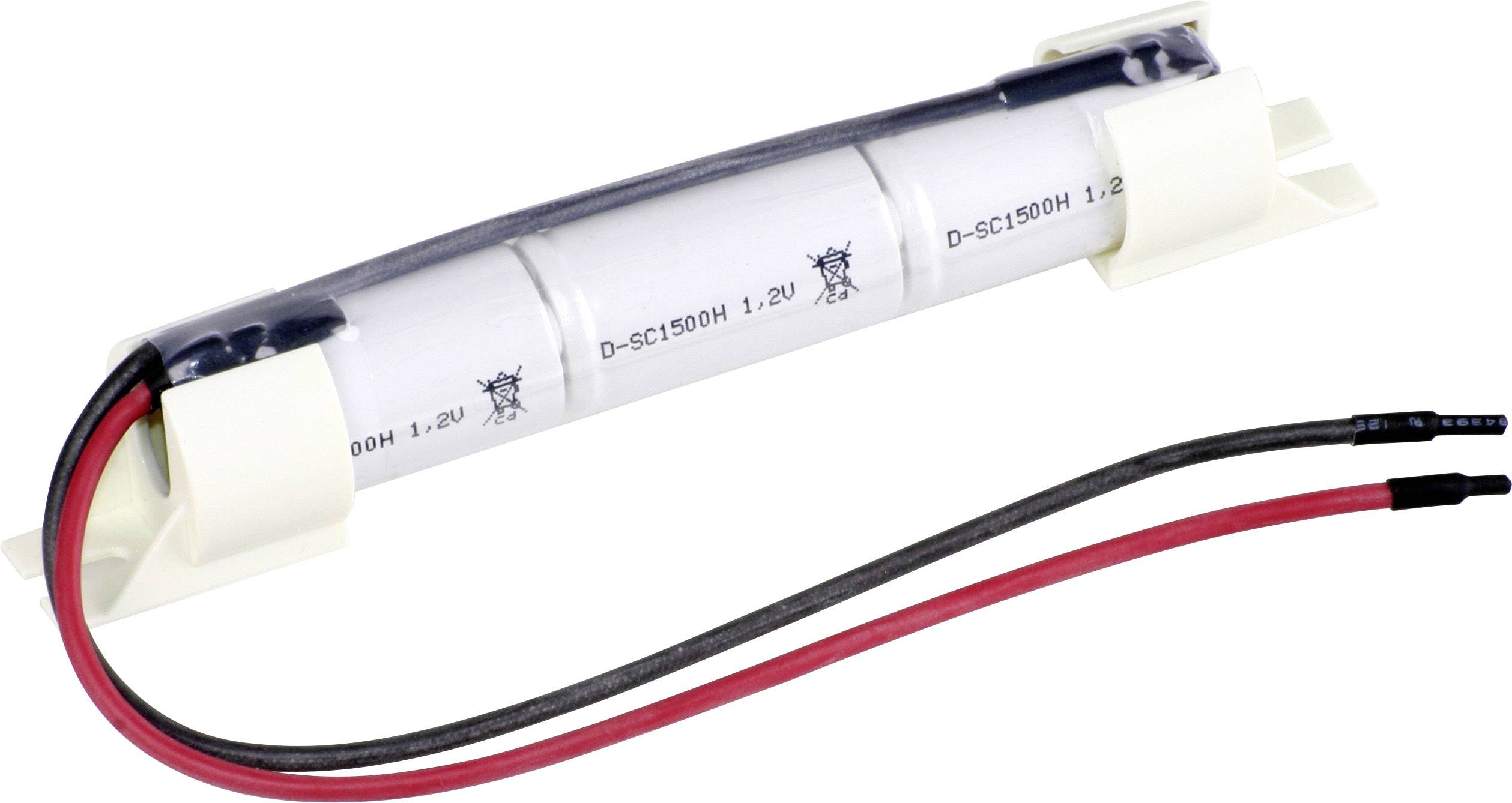Mexcel Inline Halter L1x3 akumulatorski paket NiCd 3,6 V 1500 mAh Sub-C