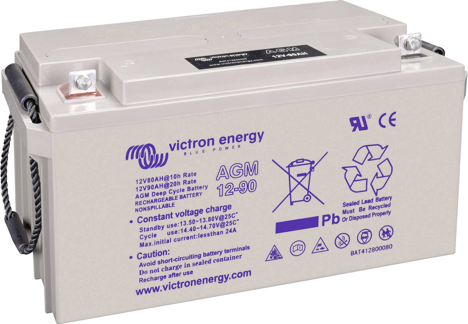 Victron Energy Blue Power solarni akumulator olovni gel 12 V 90 Ah