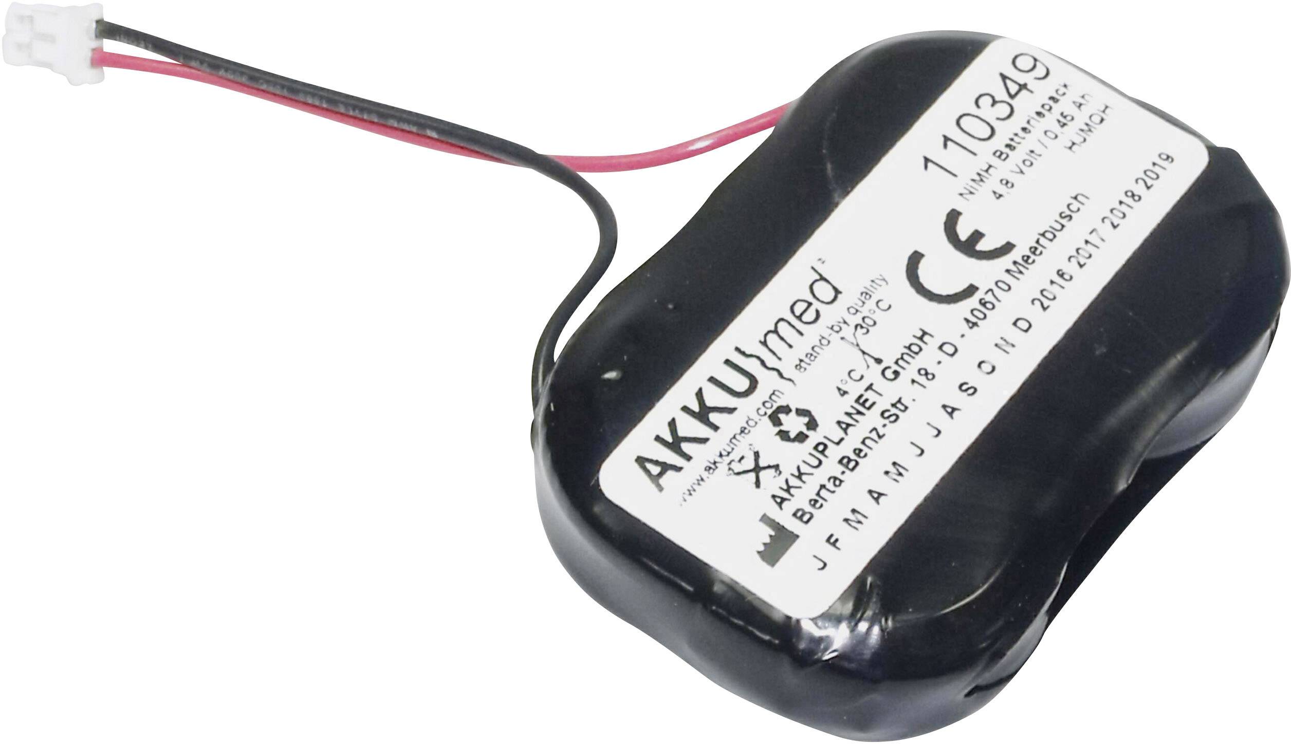 Akku Med 110349 akumulator za medicinsku tehniku NiMH 4,8 V 450 mAh