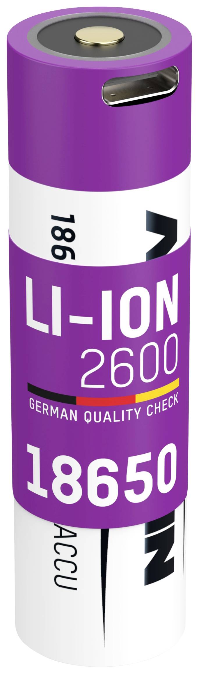 Ansmann 18650-2,6 punjiva baterija sa USB-C punjenjem Li-Ion 3,7 V 2600 mAh