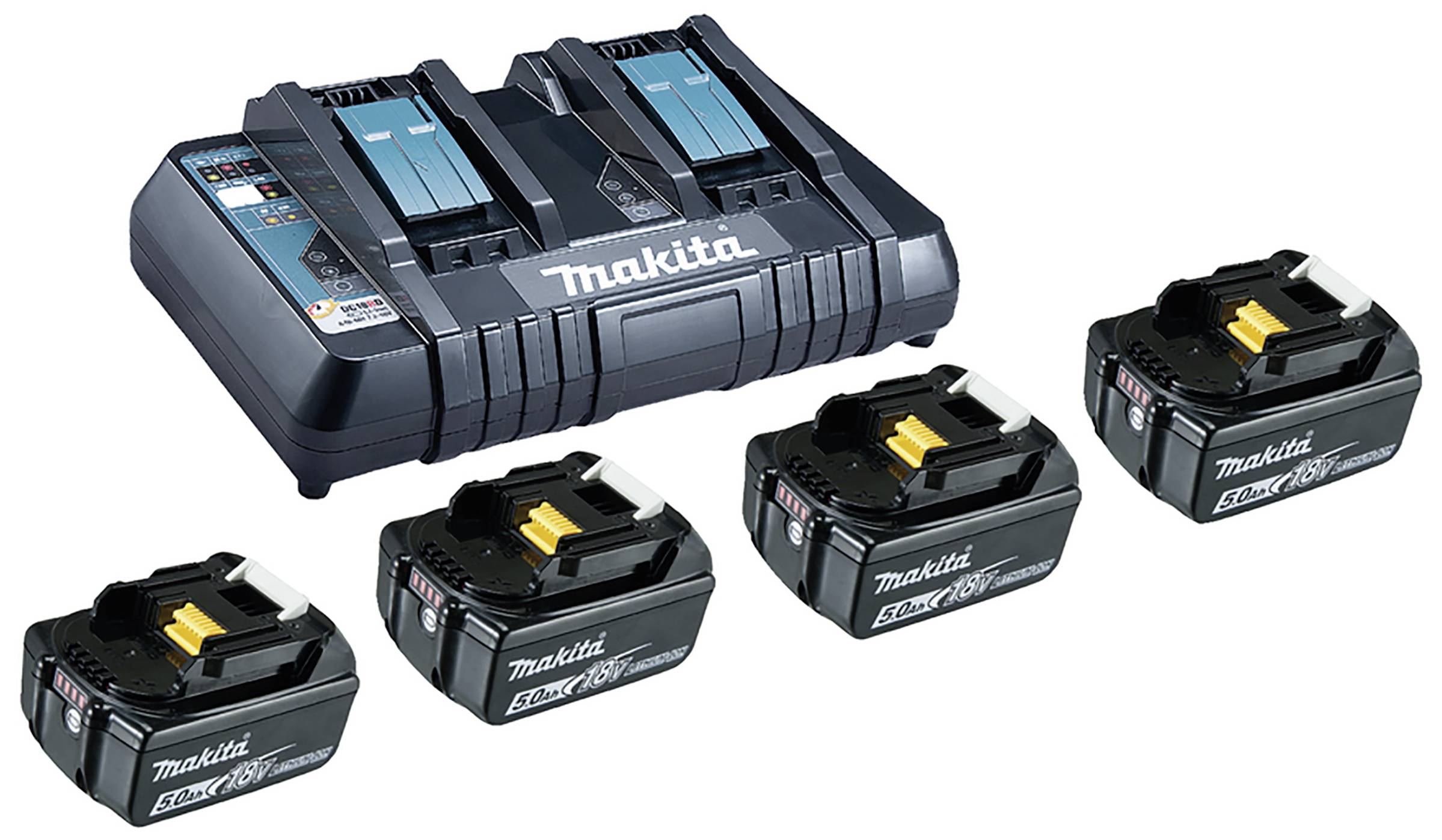 Makita BL 1850B + DC18RD akumulator i punjač za alat Li-Ion 5 Ah specijalna veličina 640 g