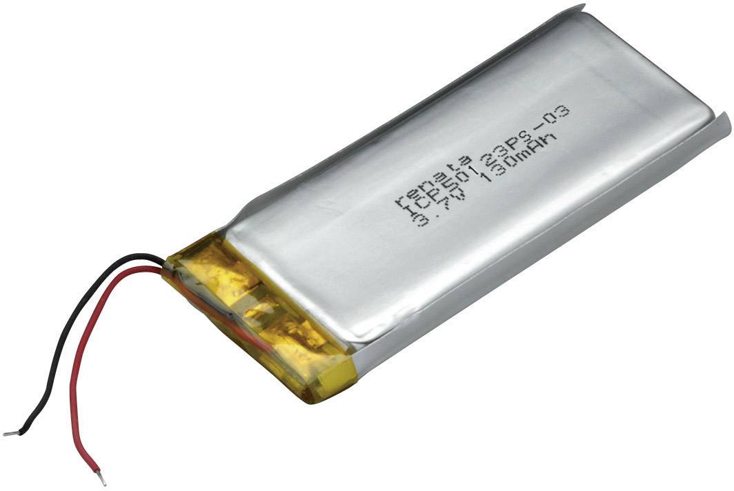 Renata ICP50123PS-03 punjiva baterija specijalne veličine LiPo 3,7 V 130 mAh prizmatična