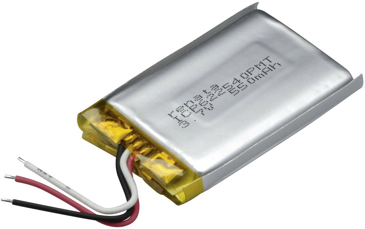 Renata ICP622540PMT punjiva baterija specijalne veličine LiPo 3,7 V 600 mAh prizmatična