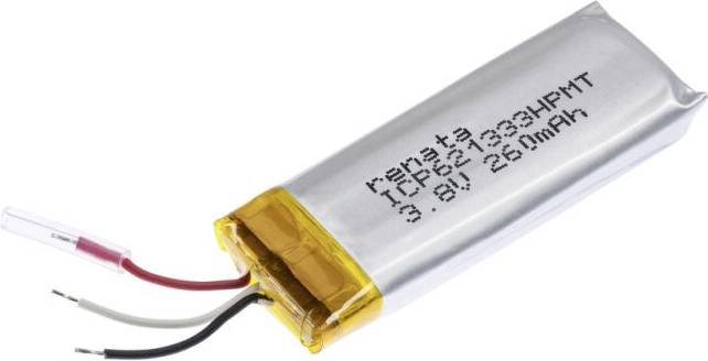Renata ICP621333HPMT punjiva baterija specijalne veličine LiPo 3,7 V 270 mAh prizmatična