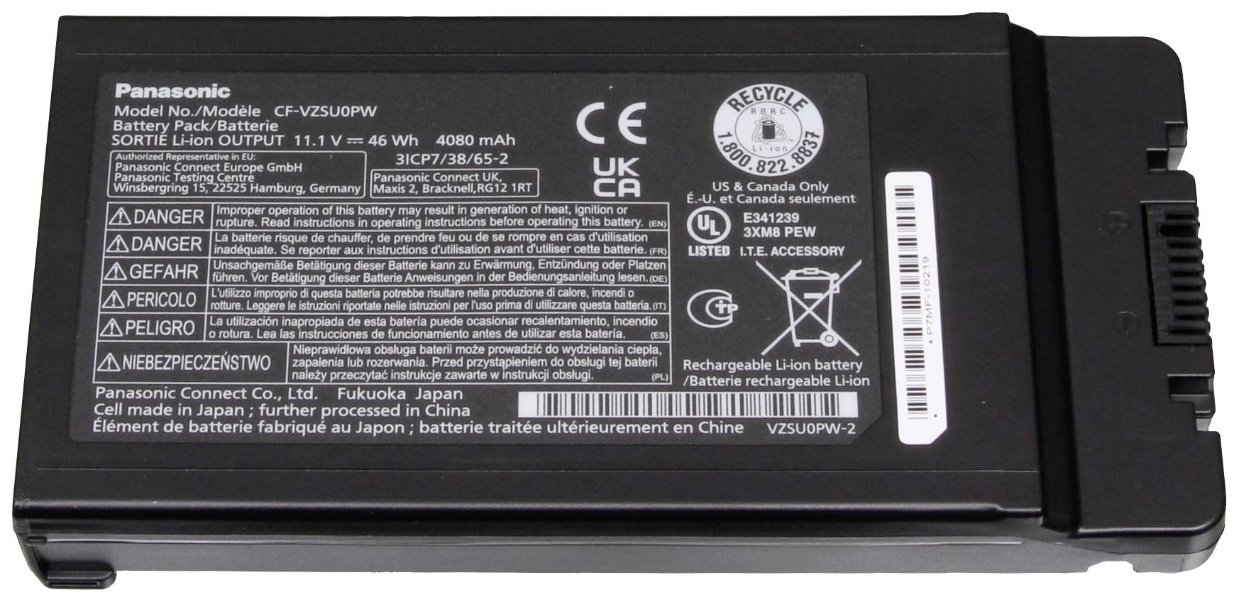 Panasonic akumulator za laptop Li-Ion 11,1 V 4080 mAh specijalna veličina