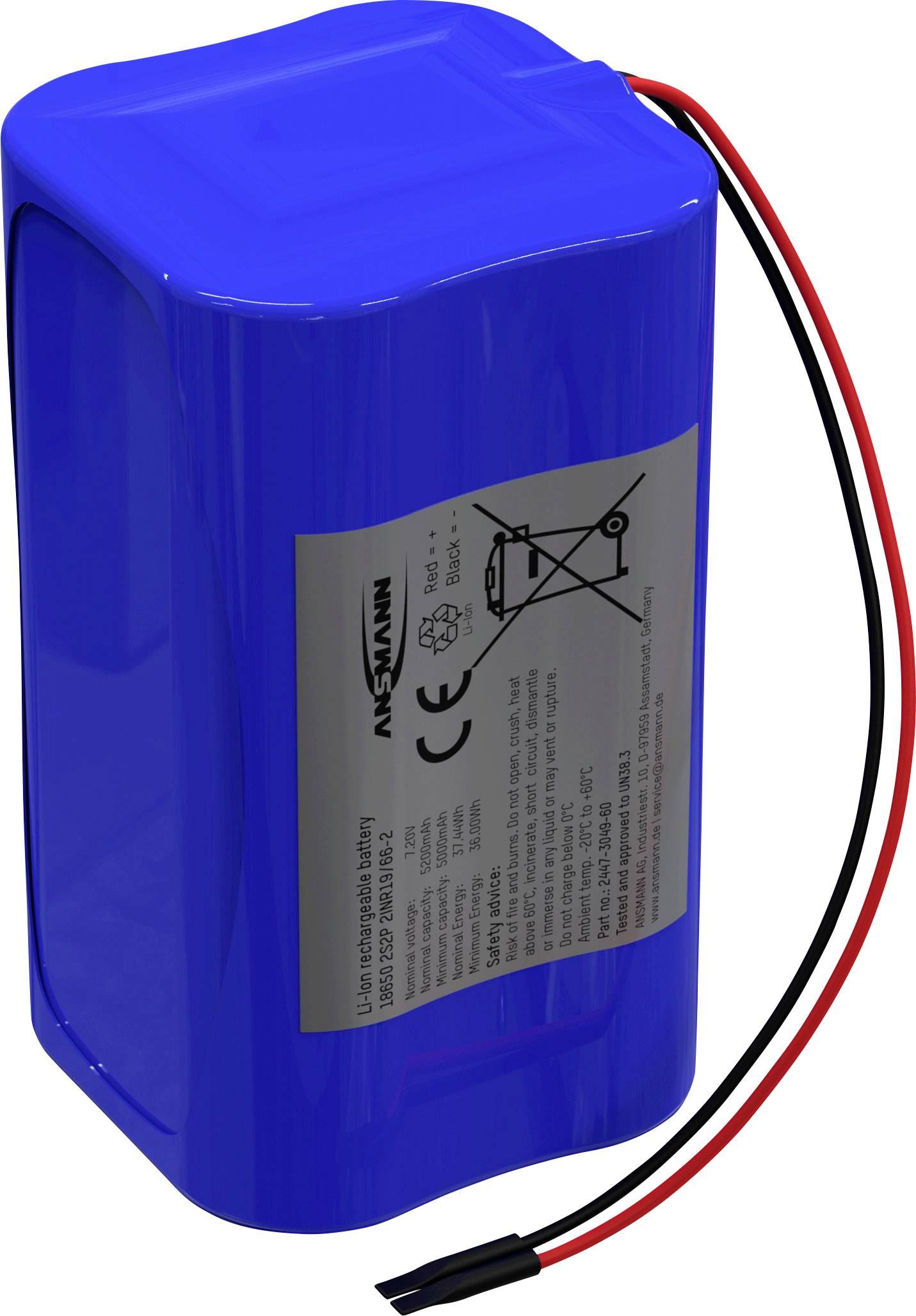 Ansmann 2447-3049-60 akumulatorski paket Li-Ion 5200 mAh