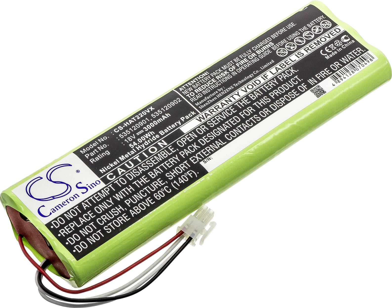 Cameron Sino akumulator za električni alat 18 V 3000 mAh specijalna veličina (3417699)