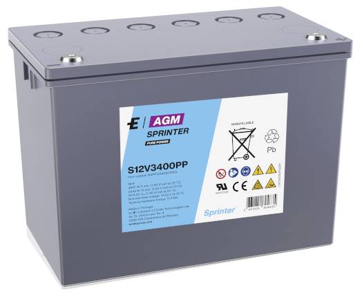 Exide S12V3400PP olovni akumulator olovni AGM 12 V 92,8 Ah