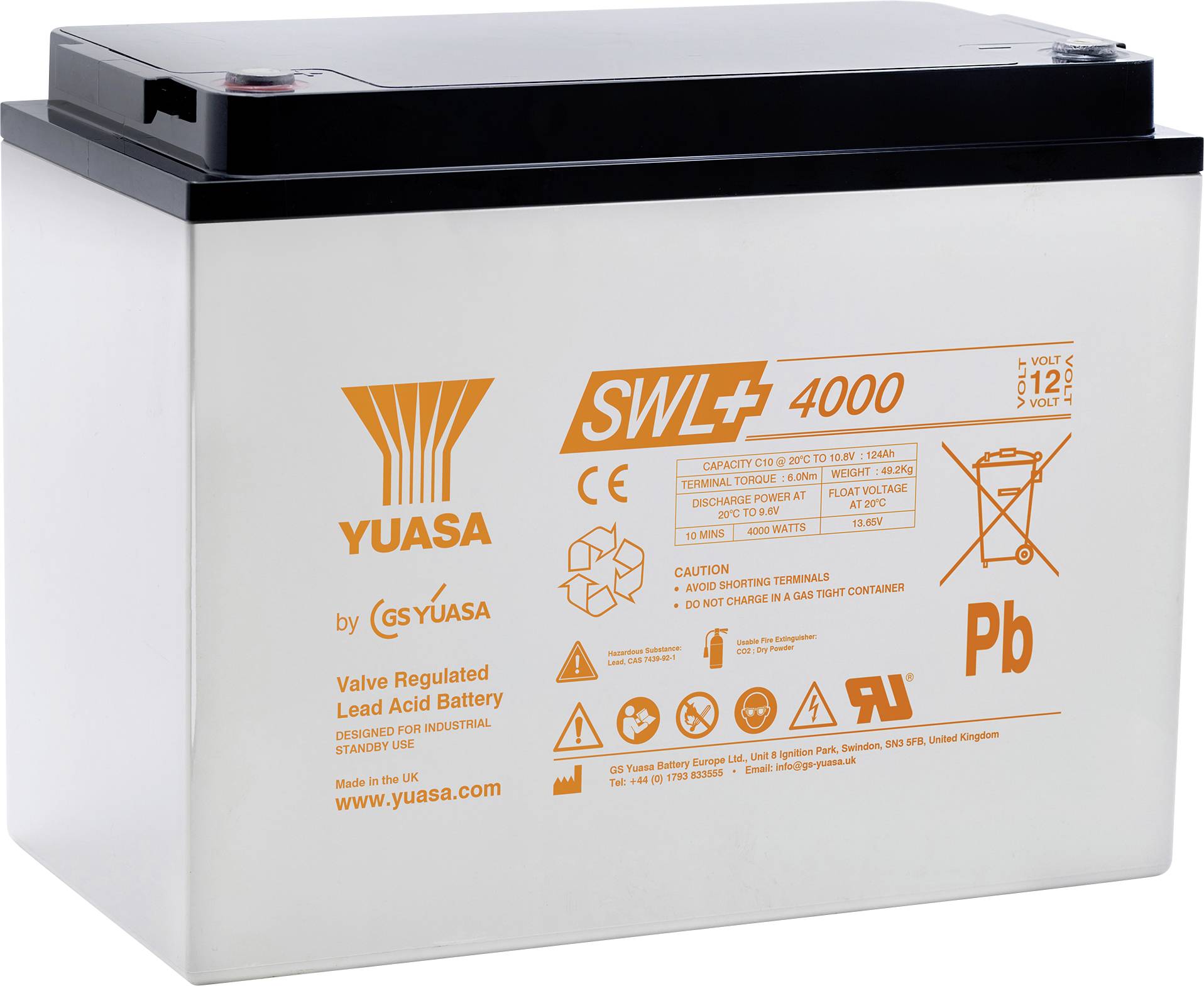 Yuasa SWL+4000 olovni akumulator olovni AGM 12 V 135 Ah