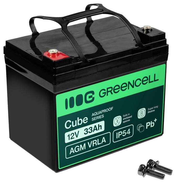 Green Cell GC-AGM12V33AH-J olovni akumulator olovni AGM 12 V 33 Ah
