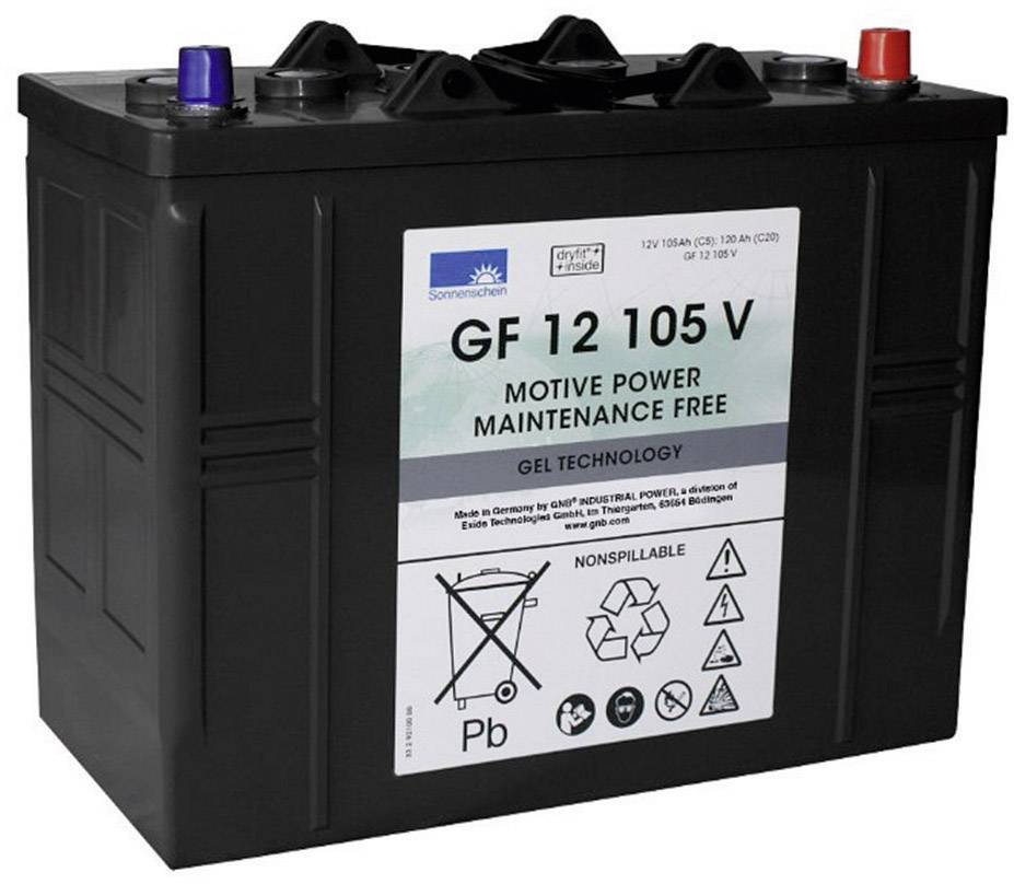 GNB GF 12 105 V olovni akumulator olovni gel 12 V 105 Ah