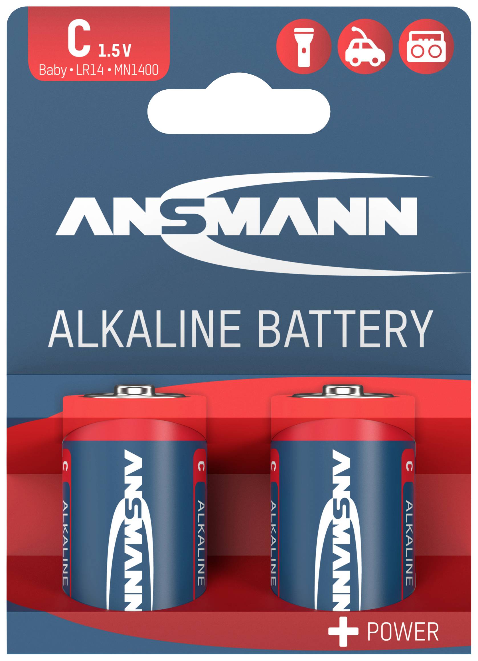 Ansmann LR14 Red-Line C baterija alkalna 1,5 V C (Baby) pak. 2 kom.