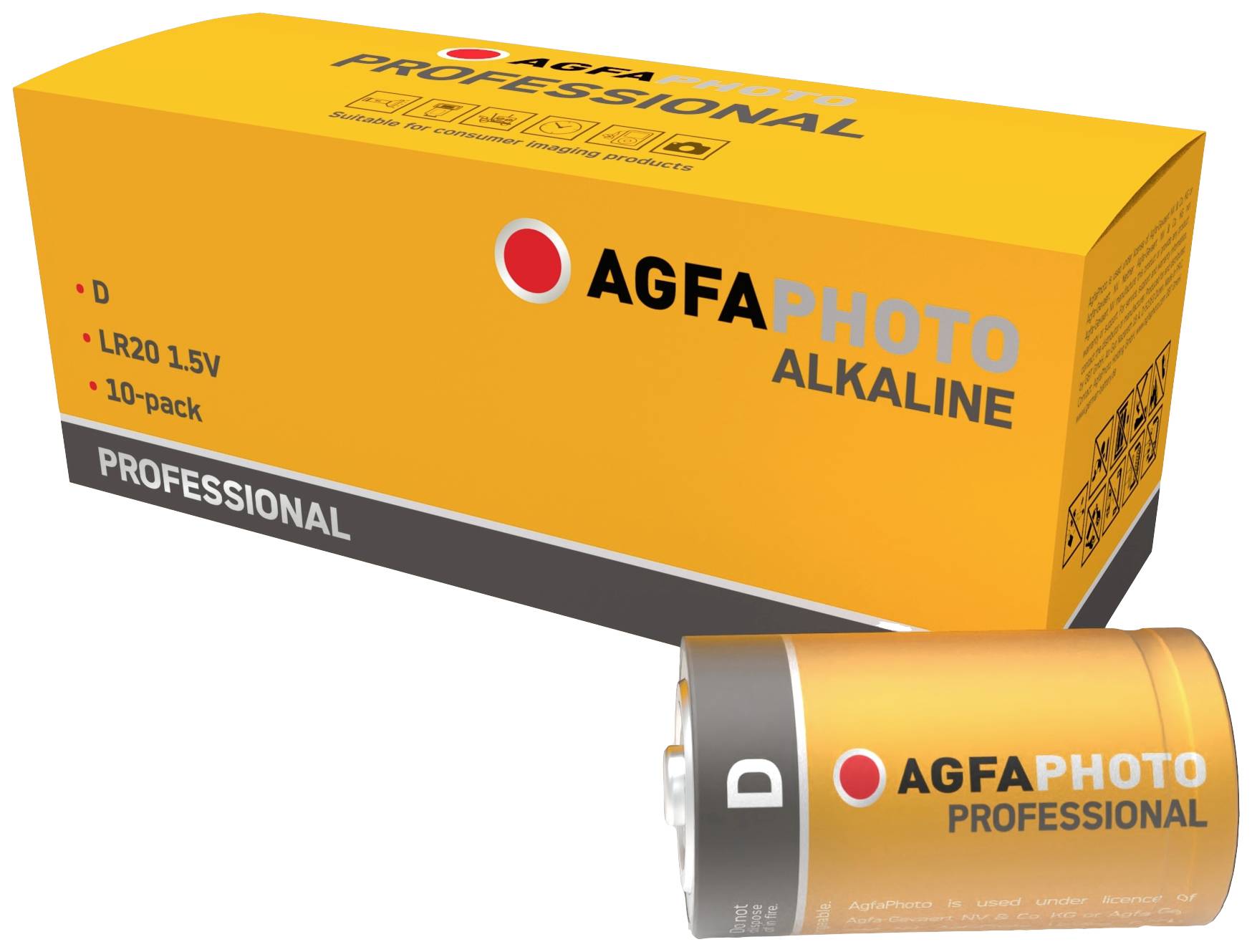 AgfaPhoto LR20 D baterija alkalna 1,5 V D (Mono) pak. 10 kom.