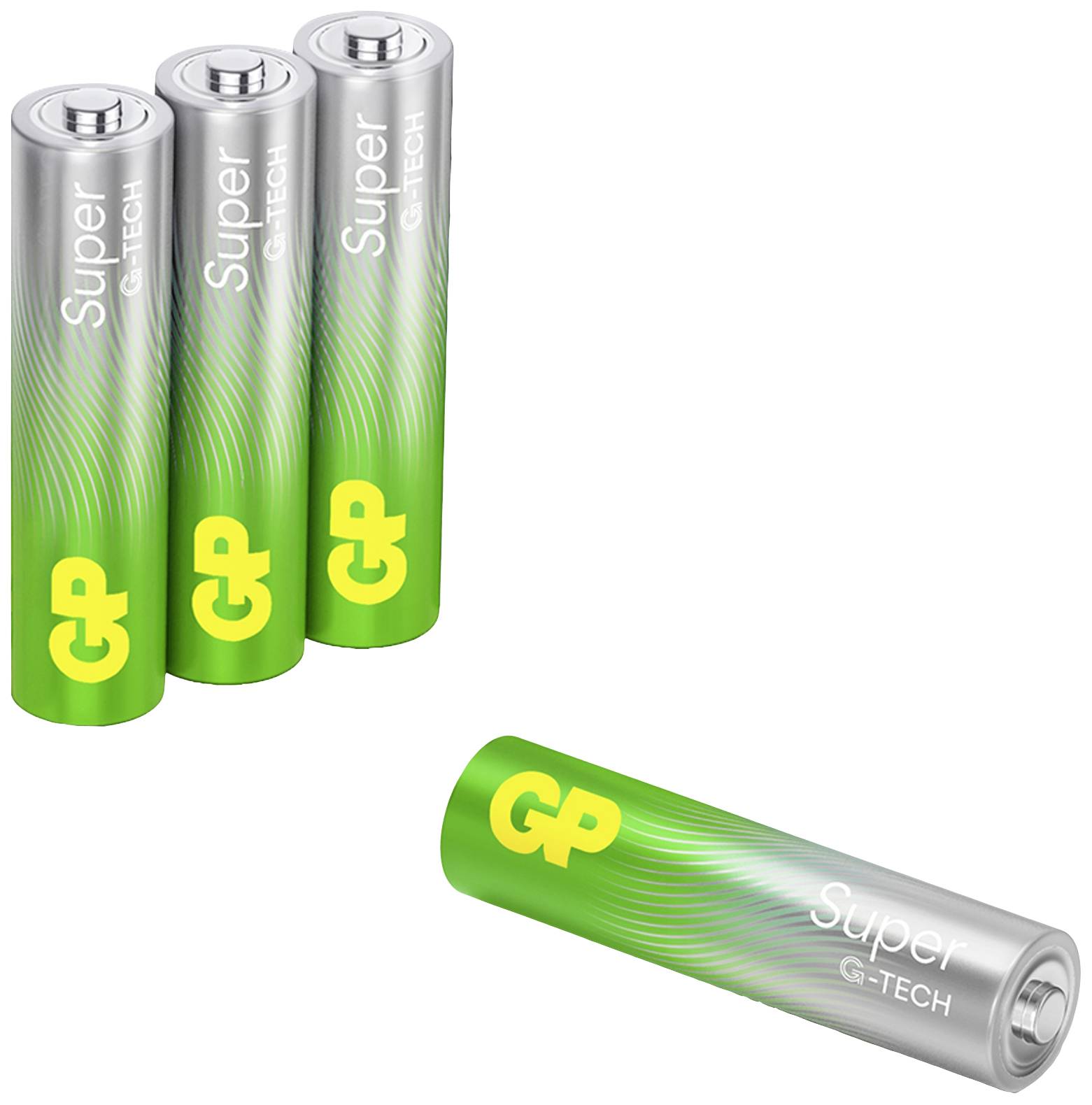 GP AAA baterija alkalna 1,5 V AAA (Micro) pak. 4 kom. (⌀ x V) 10,5 mm x 44,5 mm