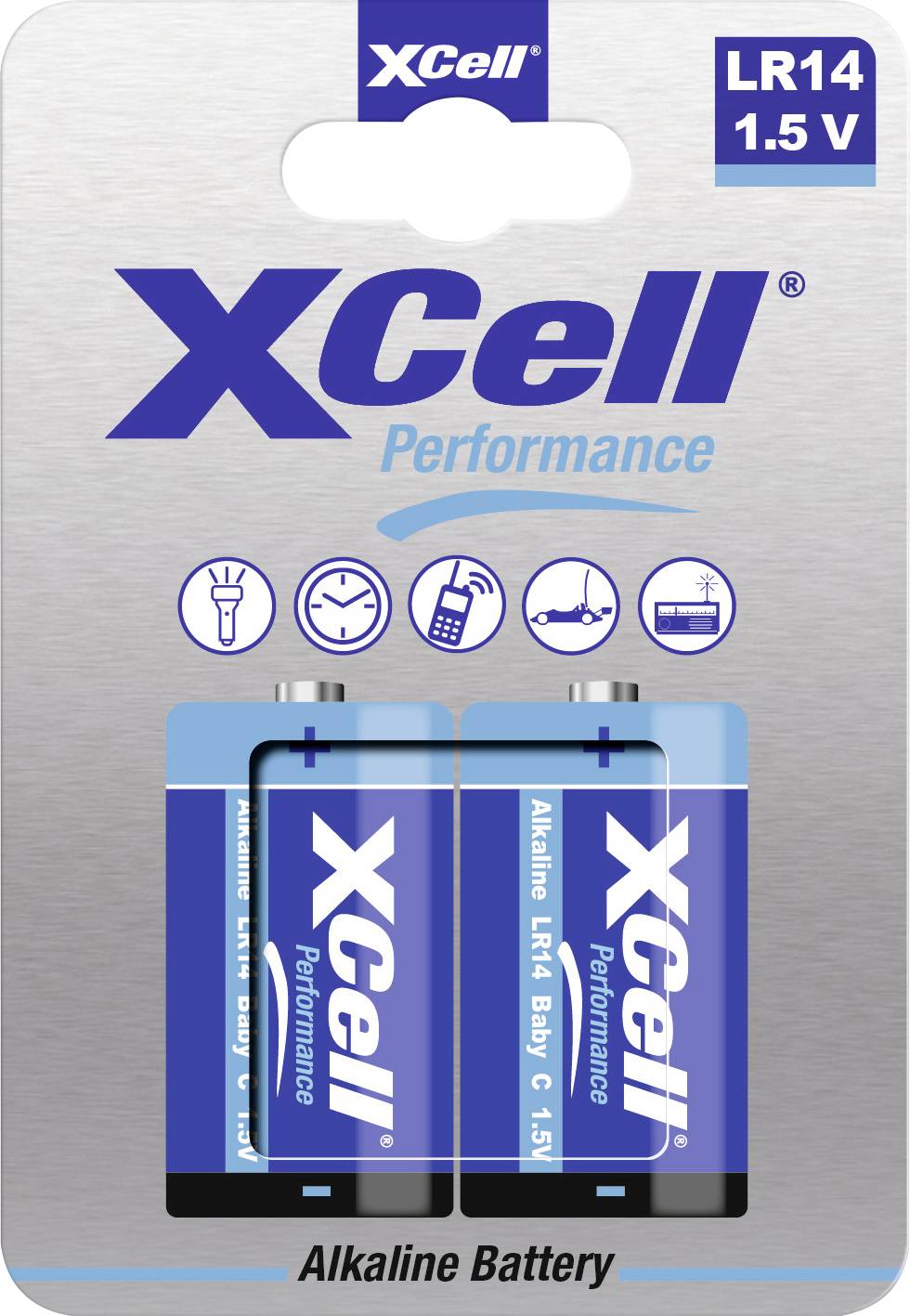 XCell LR14HP C baterija alkalna 1,5 V C (Baby) pak. 2 kom.