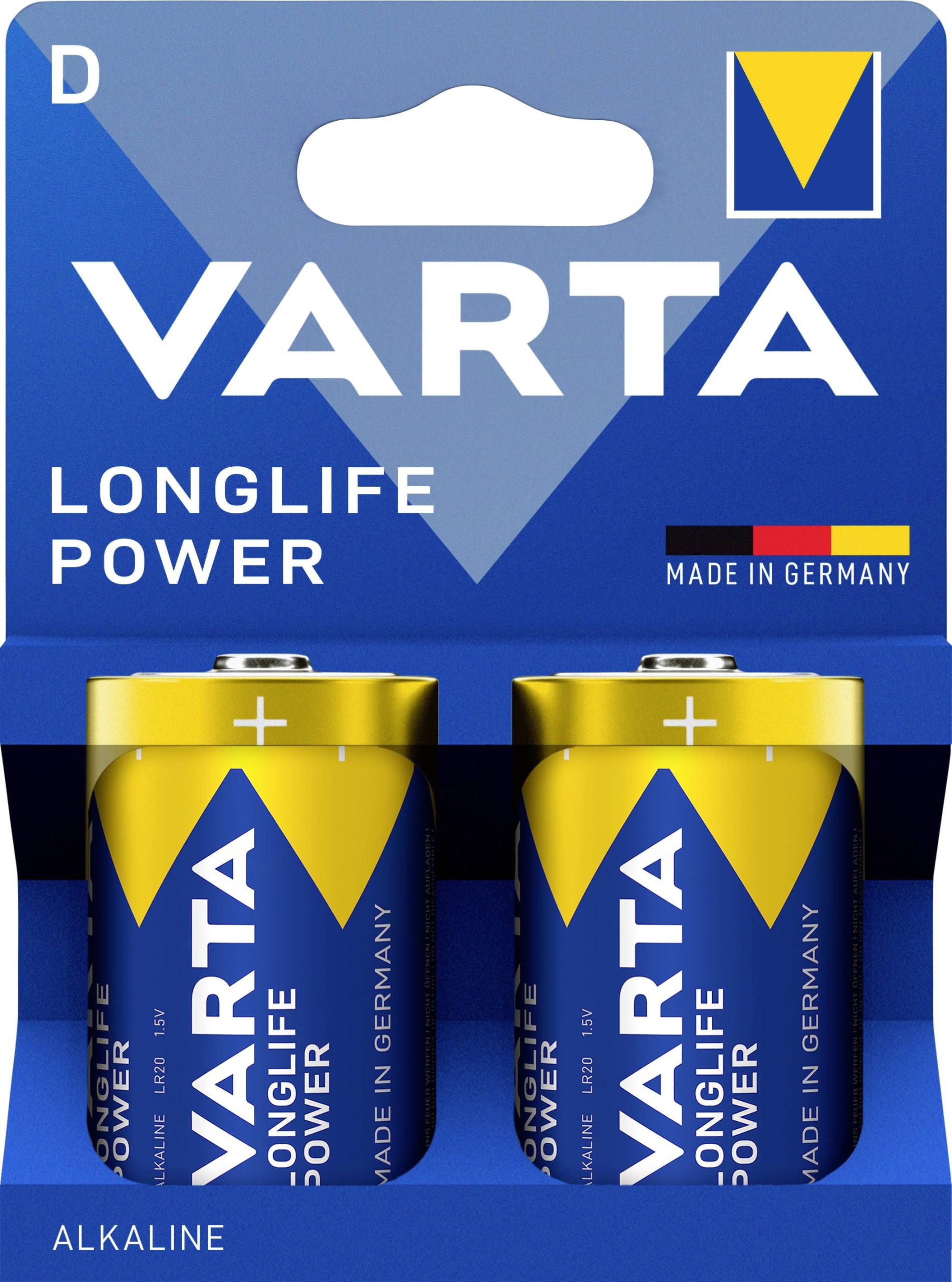 VARTA D baterija alkalna 1,5 V D (Mono) pak. 2 kom. (⌀ x V) 33 mm x 61 mm