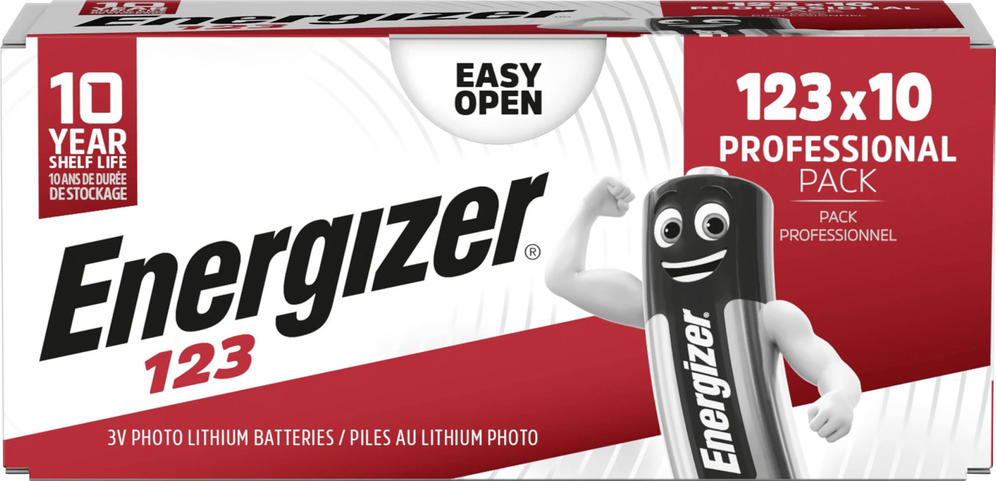 Energizer E304530700 foto baterija litijumska CR 123 pak. 10 kom.