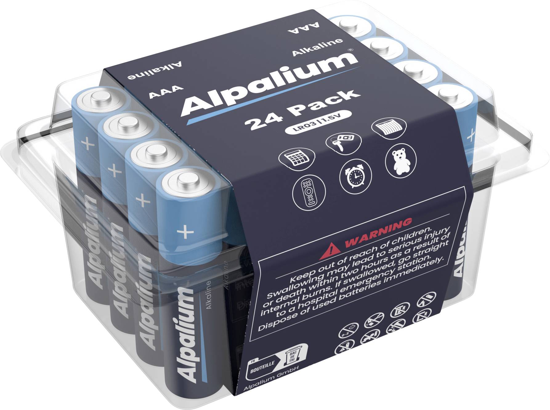 Alpalium AAA baterija alkalna 1,5 V AAA (Micro) pak. 24 kom.