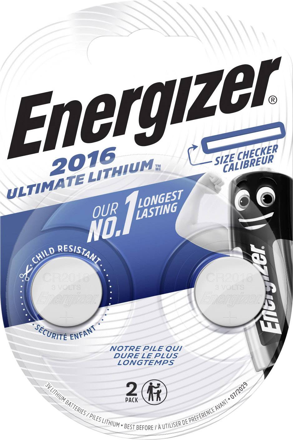 Energizer dugmasta baterija litijumska 3 V 100 mAh CR 2016