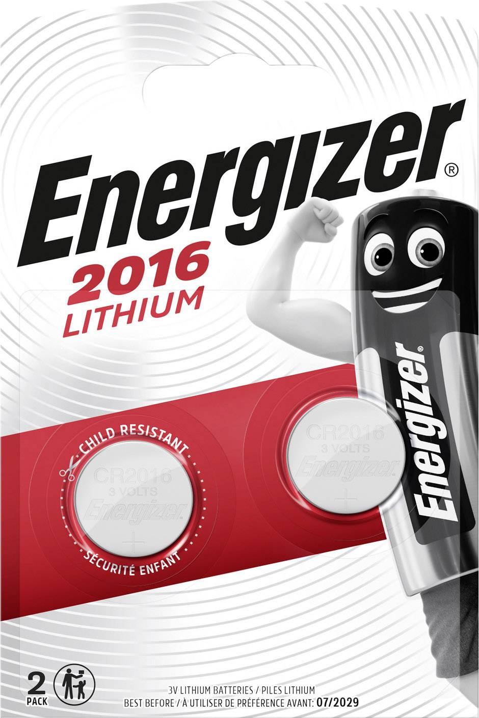 Energizer CR2016 dugmasta baterija litijumska 3 V 90 mAh CR 2016 (⌀ x V) 20 mm x 1,6 mm