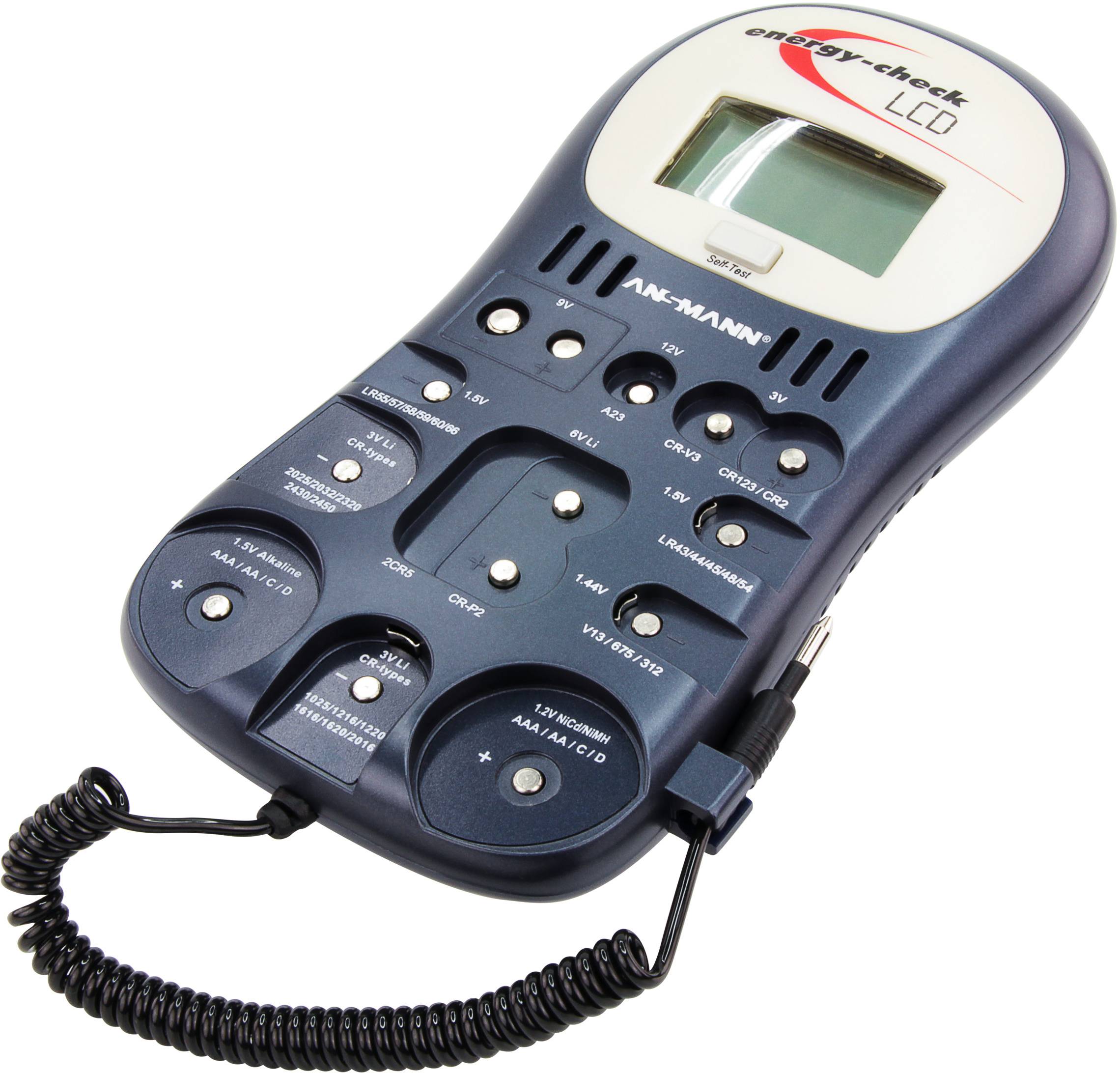 Ansmann Energy-Check LCD tester baterija 1,2 v, 1,5 v, 3 v, 9 v, 12 v