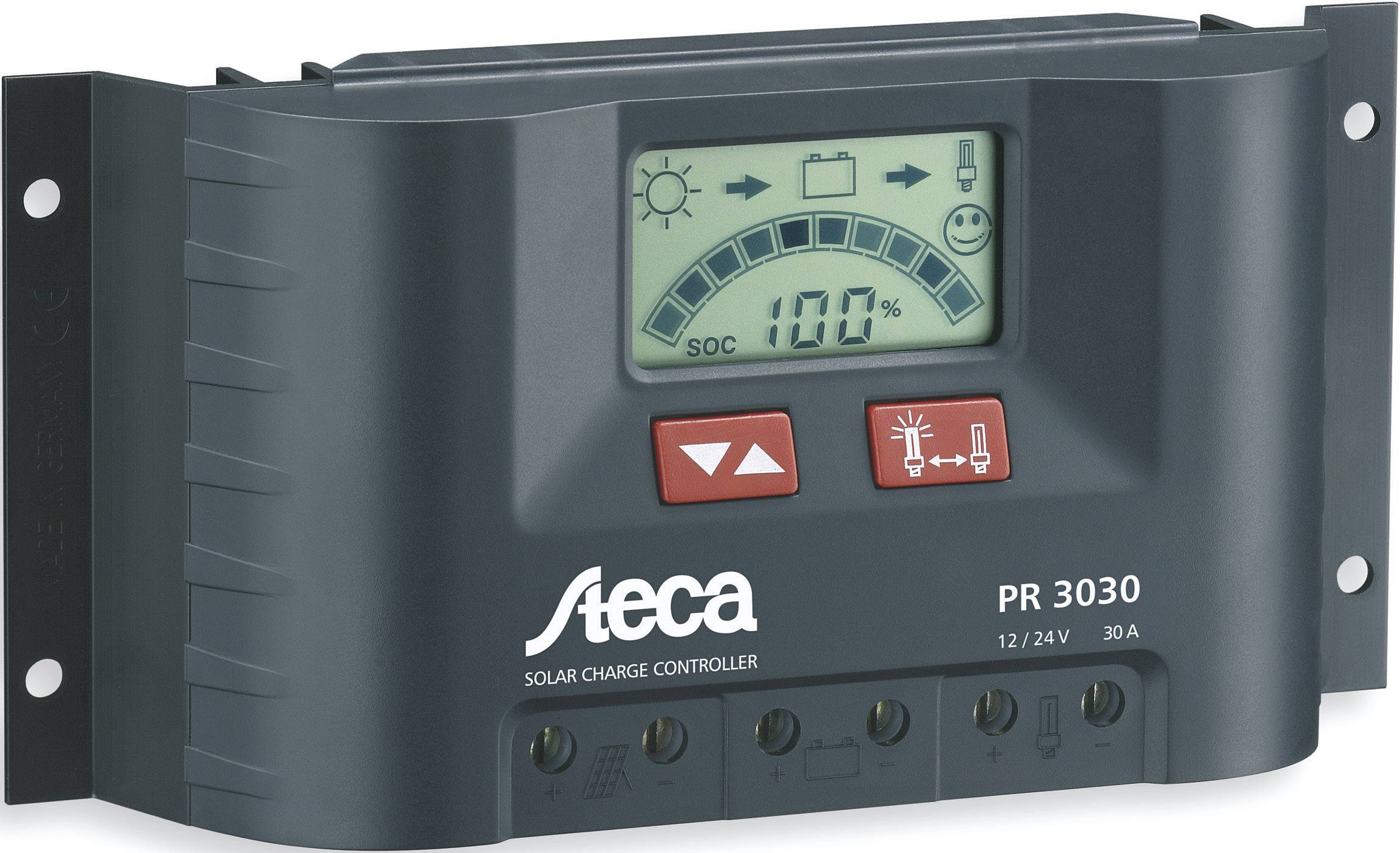 Steca PR 3030 solarni regulator punjenja PWM 12 V, 24 V 30 A do 900 Wp