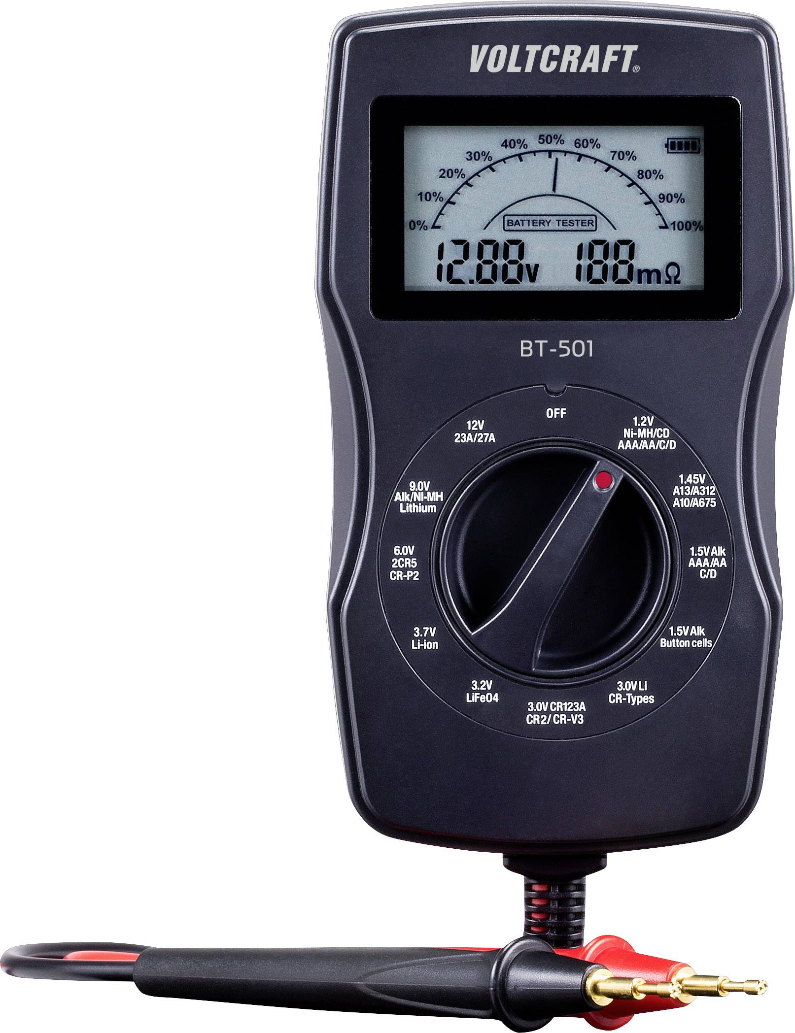 VOLTCRAFT BT-501 tester baterija LCD, grafični