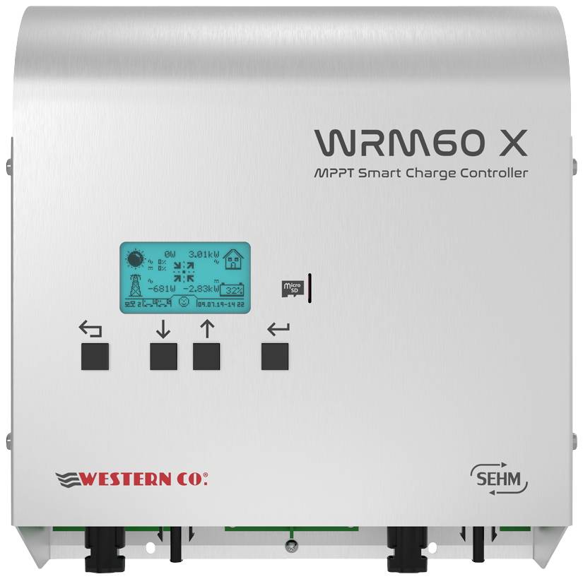 Western Co. WRM60 solarni regulator punjenja MPPT 24 V, 48 V 60 A do 1800 W