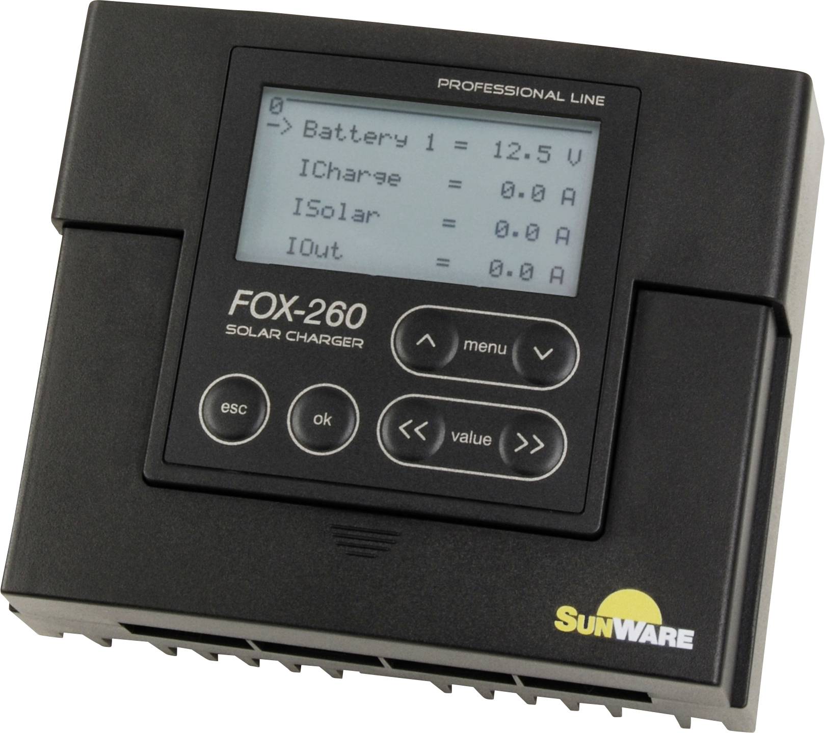 SunWare FOX 260 solarni regulator punjenja PWM 12 V, 24 V 20 A do 680 W