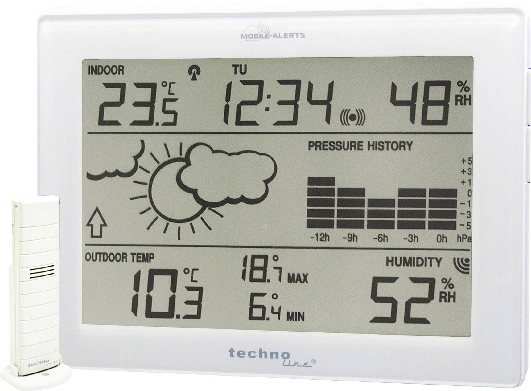 Techno Line MA 10410 digitalna bežična meteorološka stanica domet 100 m 1 spoljni senzor