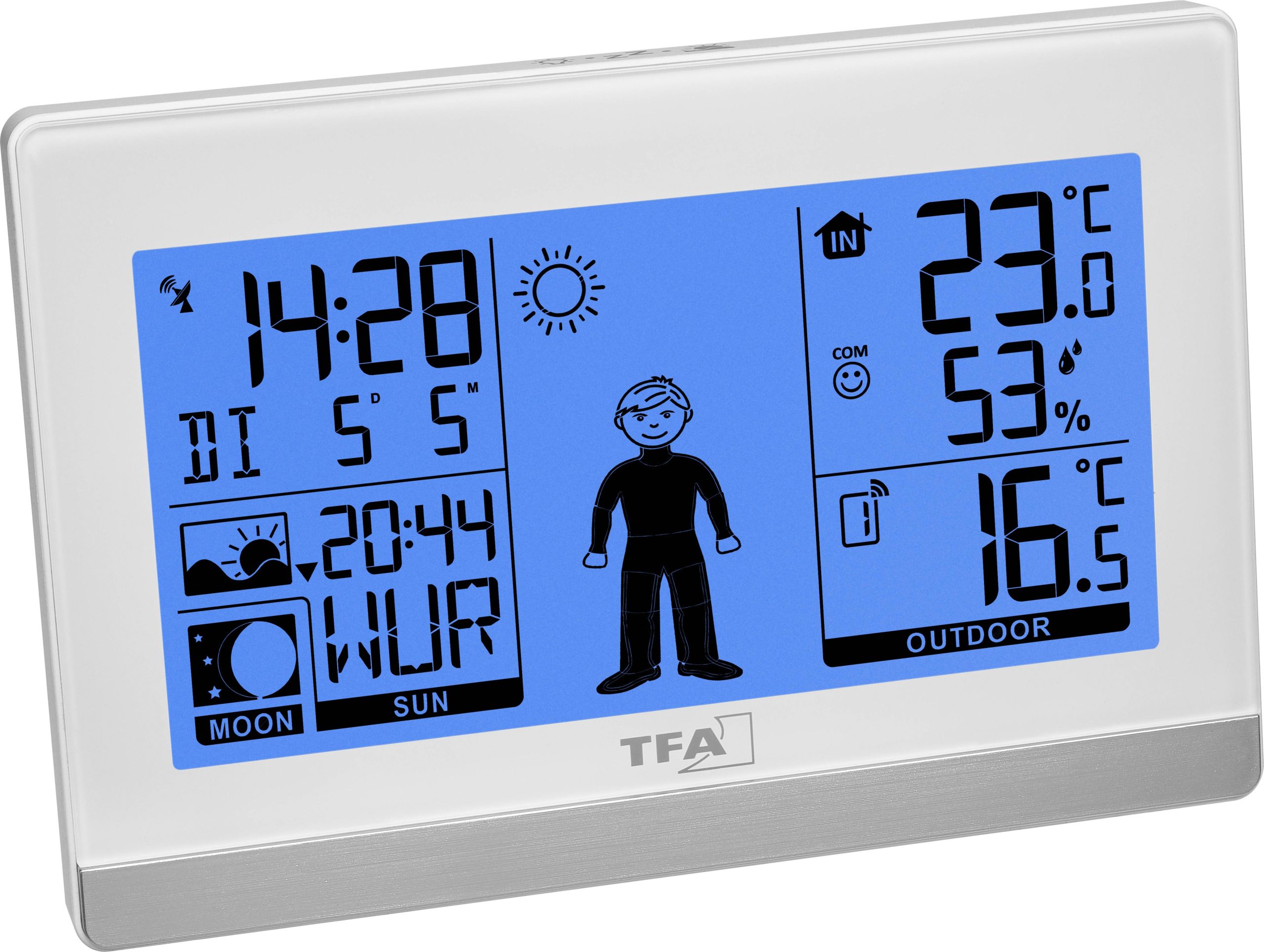 TFA Dostmann 35.1159.02 digitalna bežična meteorološka stanica domet 60 m do 3 senzora