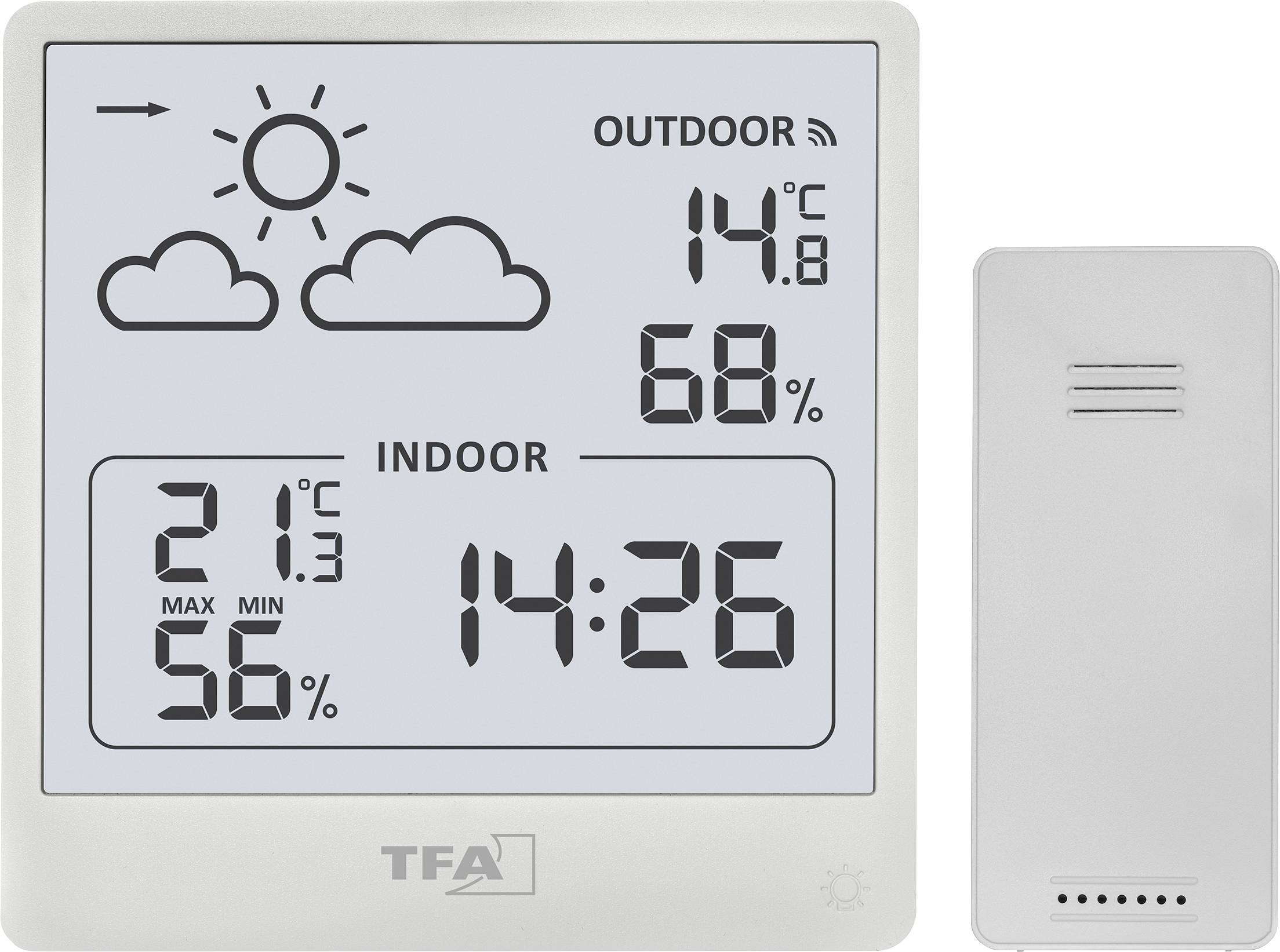 TFA Dostmann CLEO 35.1 digitalna bežična meteorološka stanica domet 60 m 1 spoljni senzor