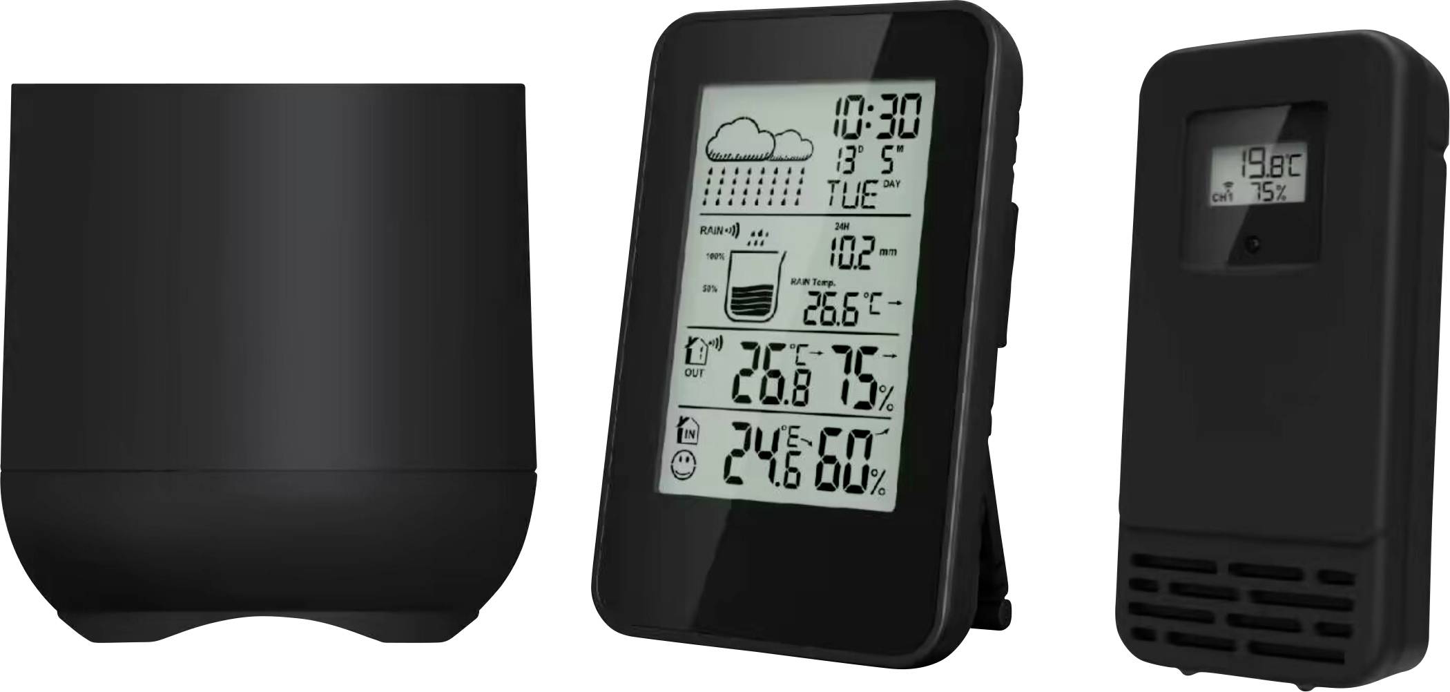 Denver WSR-560 digitalna bežična meteorološka stanica do 3 senzora spolja -40 do 70 °C