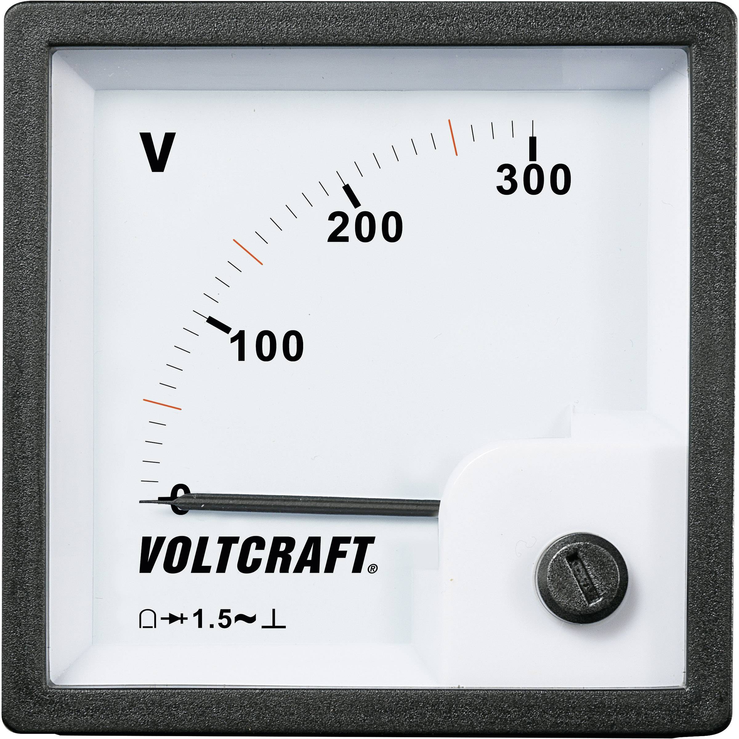 VOLTCRAFT AM-72x72/300V analogni ugradni merni instrument struja AC 300 V