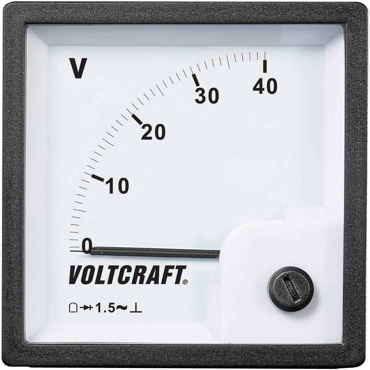 VOLTCRAFT AM-72x72/40V analogni ugradni merni instrument struja AC 40 V