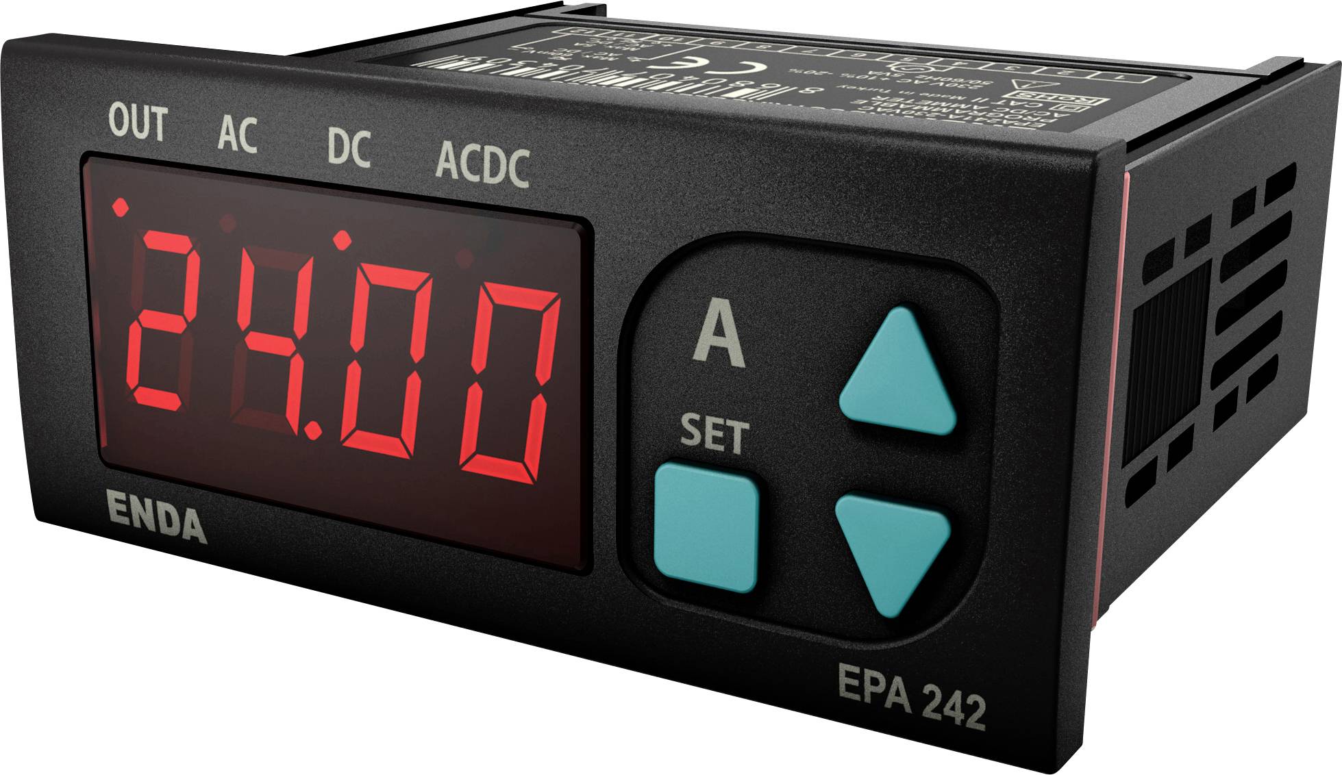 Enda EPA242-R-230 digitalni ugradni merni instrument LED 70 x 29 mm