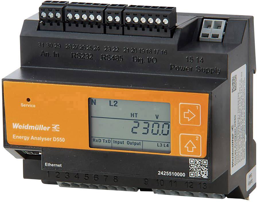 Weidmüller ENERGY ANALYSER D550 digitalni ugradni merni instrument napon AC, struja 480 V