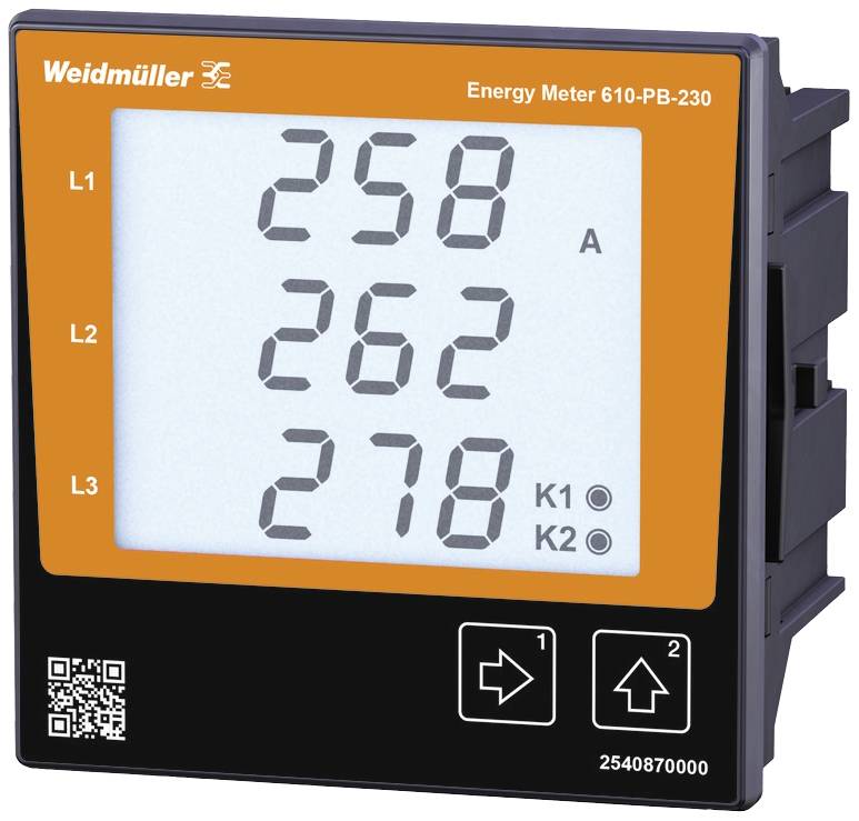 Weidmüller ENERGY METER 610-PB-230 digitalni ugradni merni instrument napon AC, struja 480 V