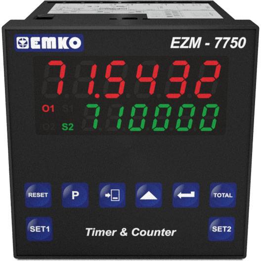 Emko EZM-7750.2.00.1.0/00.00/0.0.0.0 brojač sa zadatom vrednošću frekvencija, hitrost, impulz 24 V DC/AC