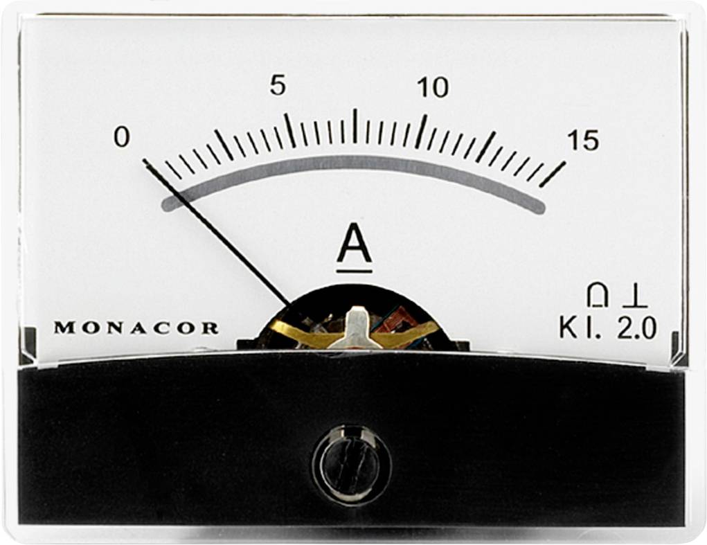 Monacor PM-2/15A analogni ugradni merni instrument 15 A
