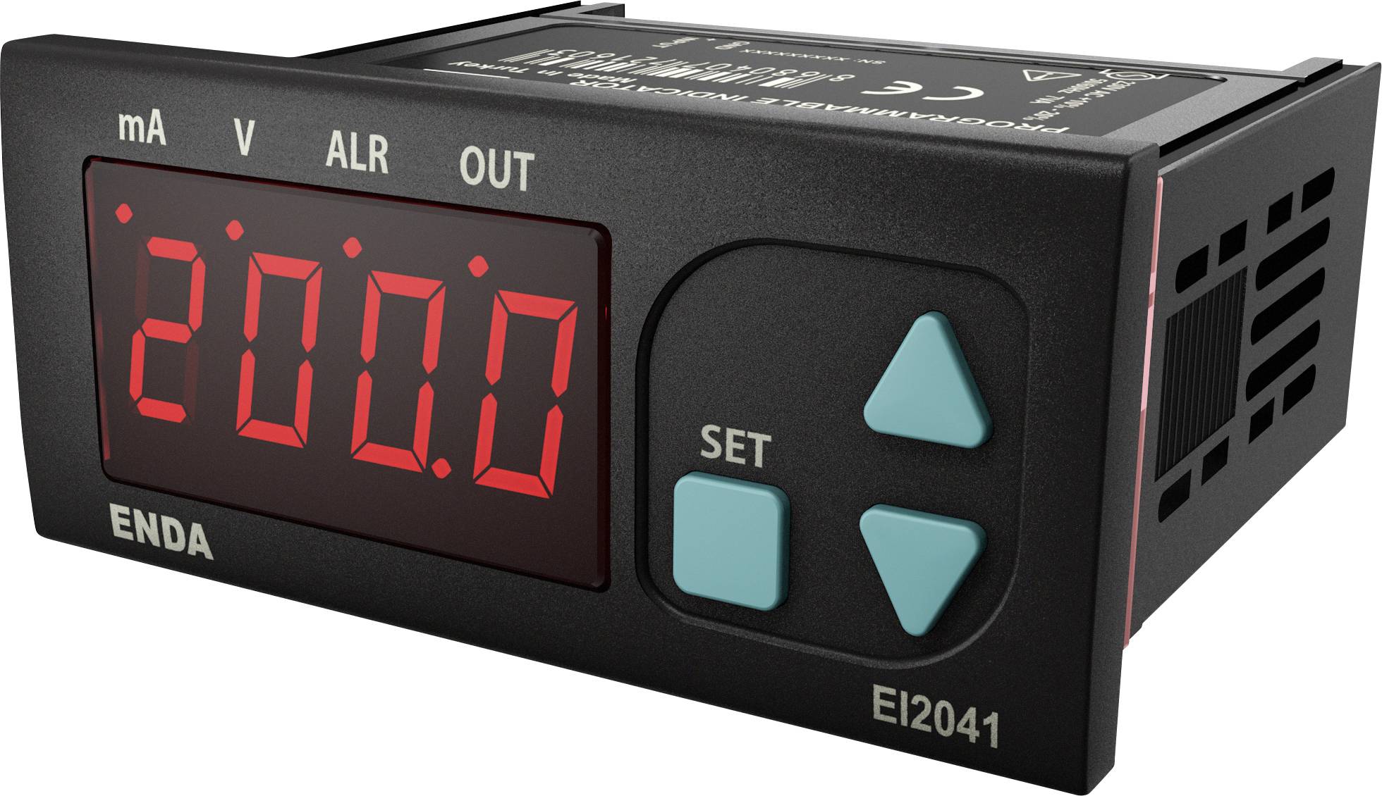 Enda EI2041 digitalni ugradni merni instrument 12 V/DC, 24 V/DC
