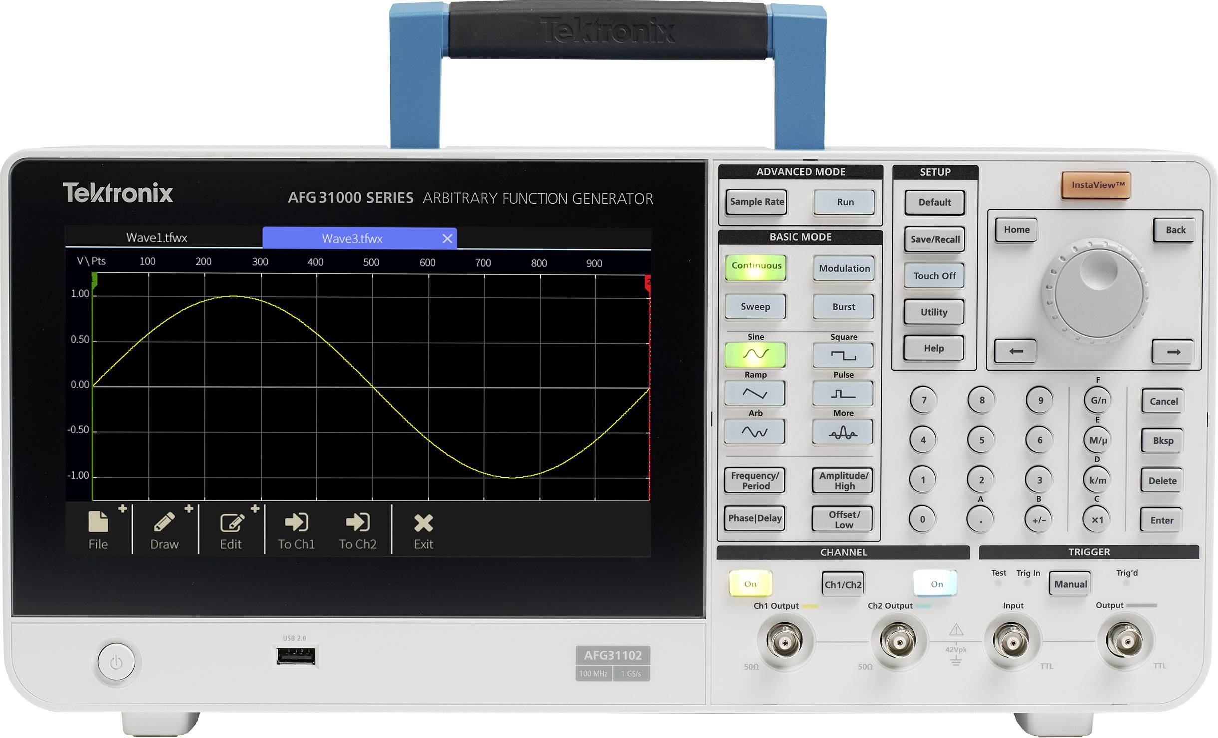 Tektronix AFG31021 funkcijski generator 0,000001 Hz - 25 MHz