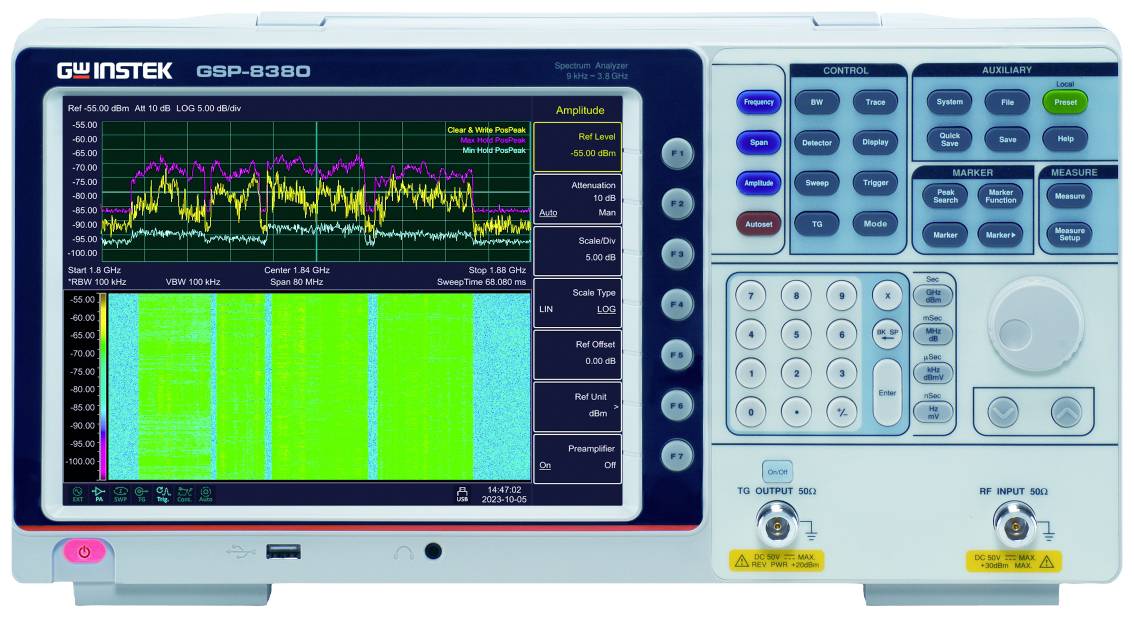 GW Instek GSP-8380TG analizator spektra