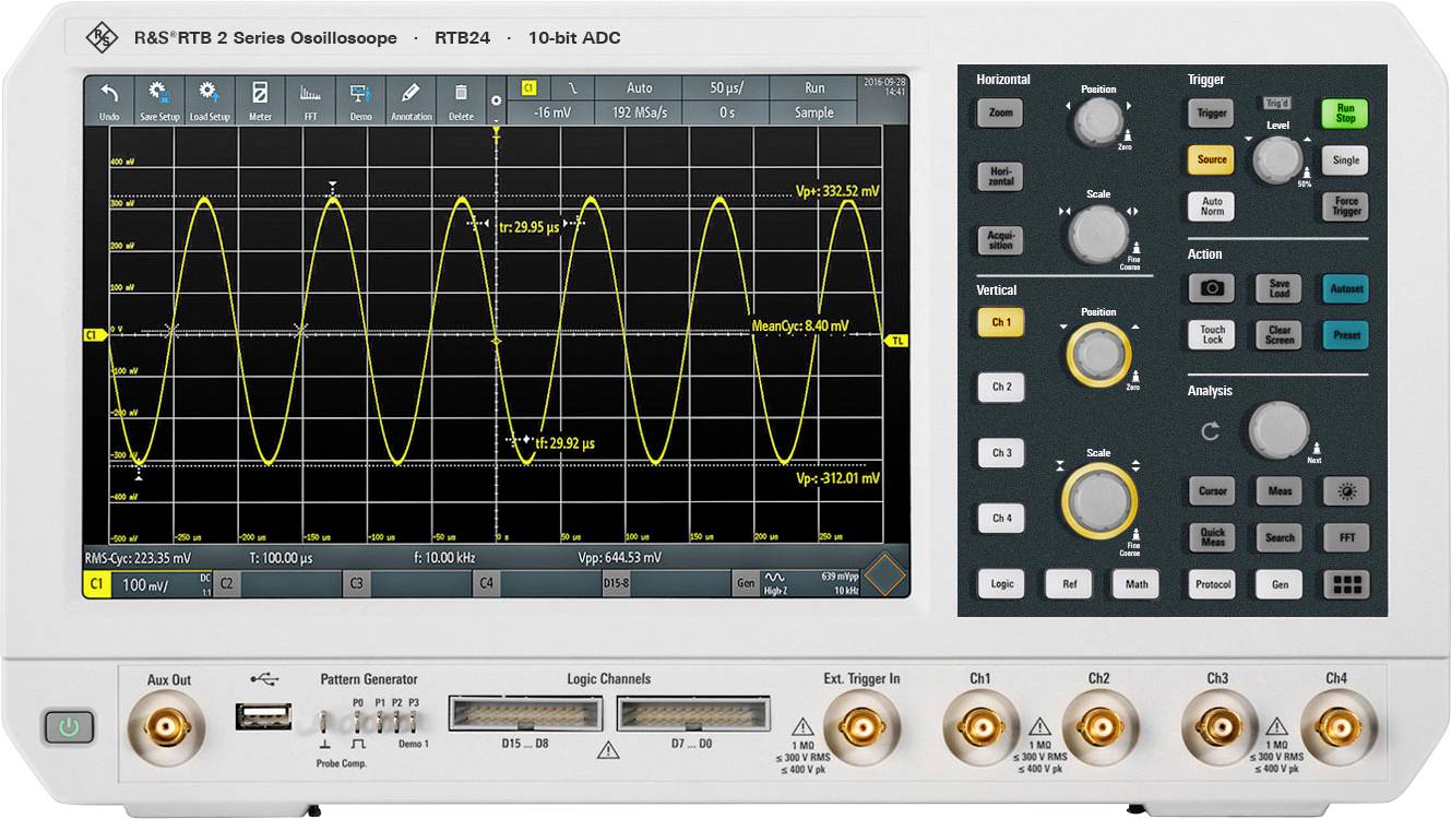 Rohde & Schwarz R&S®RTB22-70 digitalni osciloskop 70 MHz 2-kanalni 20 Mpts