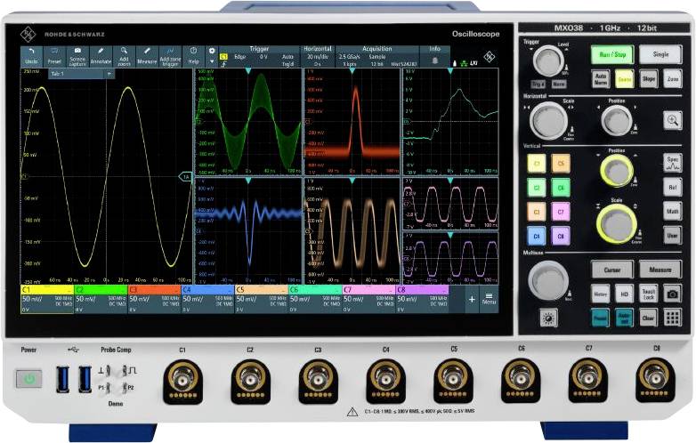 Rohde & Schwarz MXO38-3PK digitalni osciloskop 350 MHz 5 GSa/s 500 Mpts