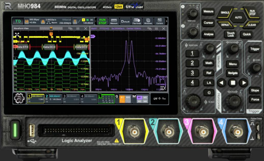 Rigol MHO954 digitalni osciloskop 500 MHz 4-kanalni 4 GSa/s