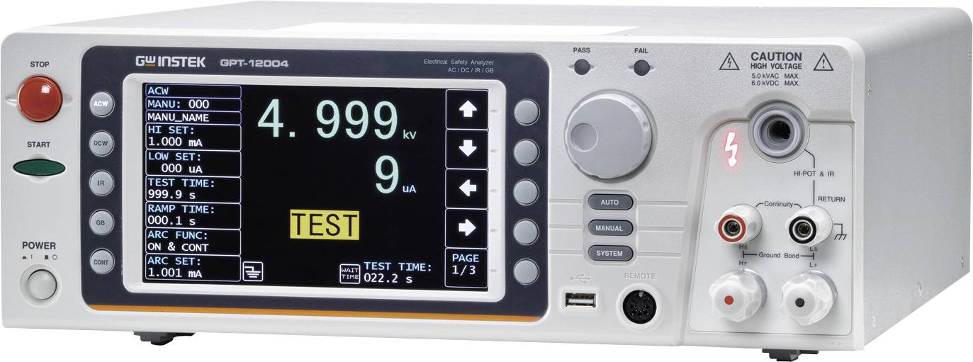 GW Instek GPT-12004 merač otpora izolacije 45,4 cm