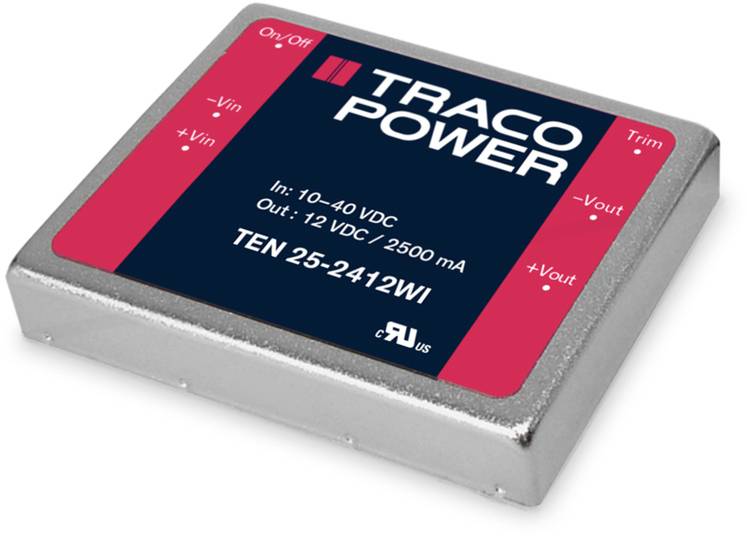 TracoPower TEN 25-4811WI DC/DC napajanje - ispravljač za štampanu ploču 48 V/DC 5 V/DC 5 A 25 W Broj izlaza: 1 x.