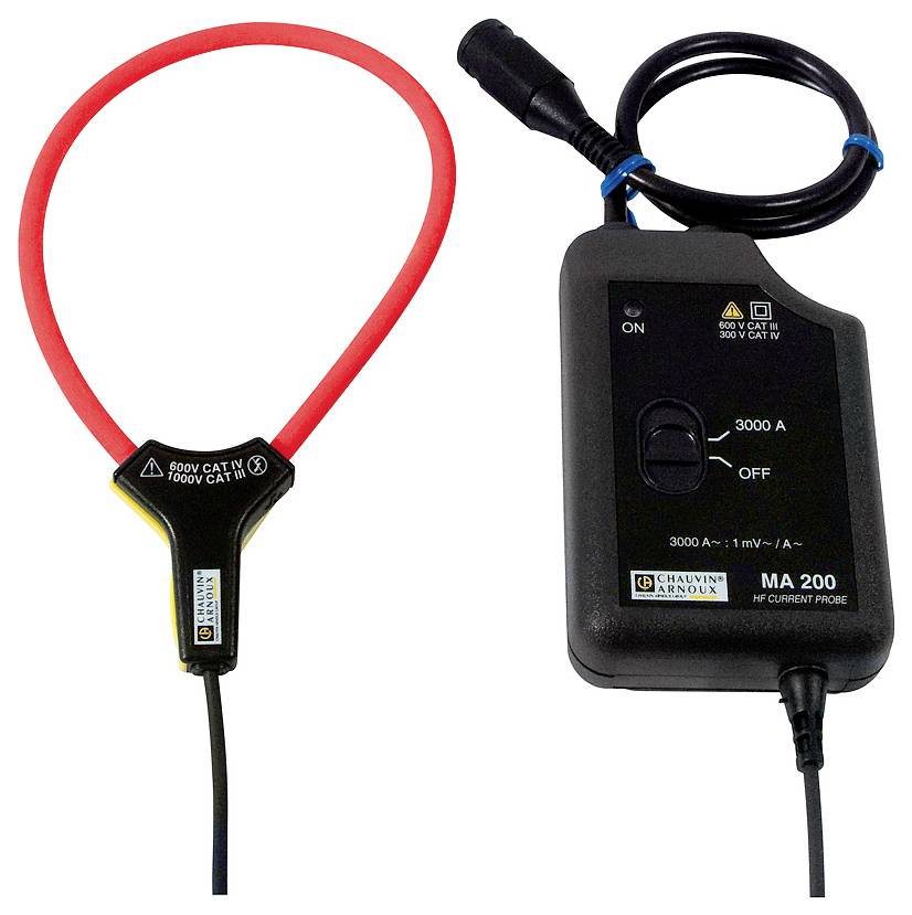 Chauvin Arnoux adapter za strujna klešta CAT IV 600 V BNC muški konektor, banana muški konektor