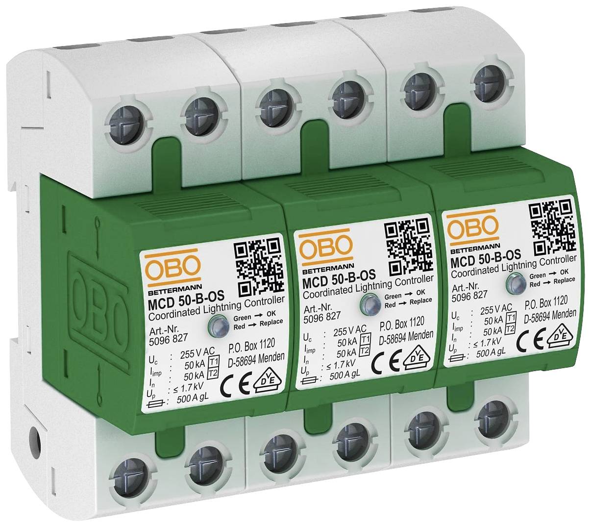 OBO Bettermann 5096835 MCD 50-B 3-OS